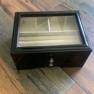 Black Pottery Barn Jewelry box